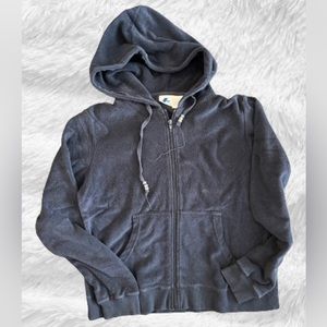 W Sport Zip-Up Hoodie, Navy Blue, Medium